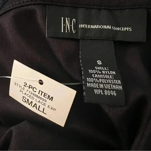 INC International Concepts Women’s Henna Emblem Black White Boho Blouse … - Picture 11 of 14